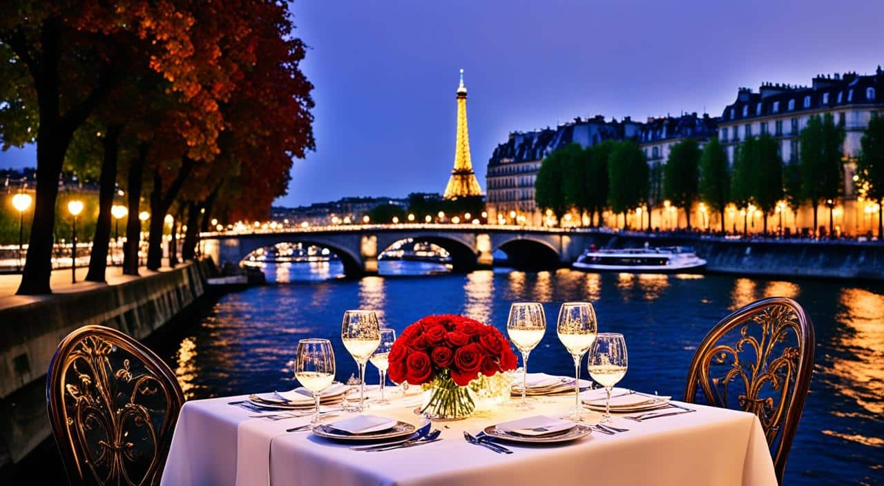 dîner romantique sur la Seine Paris